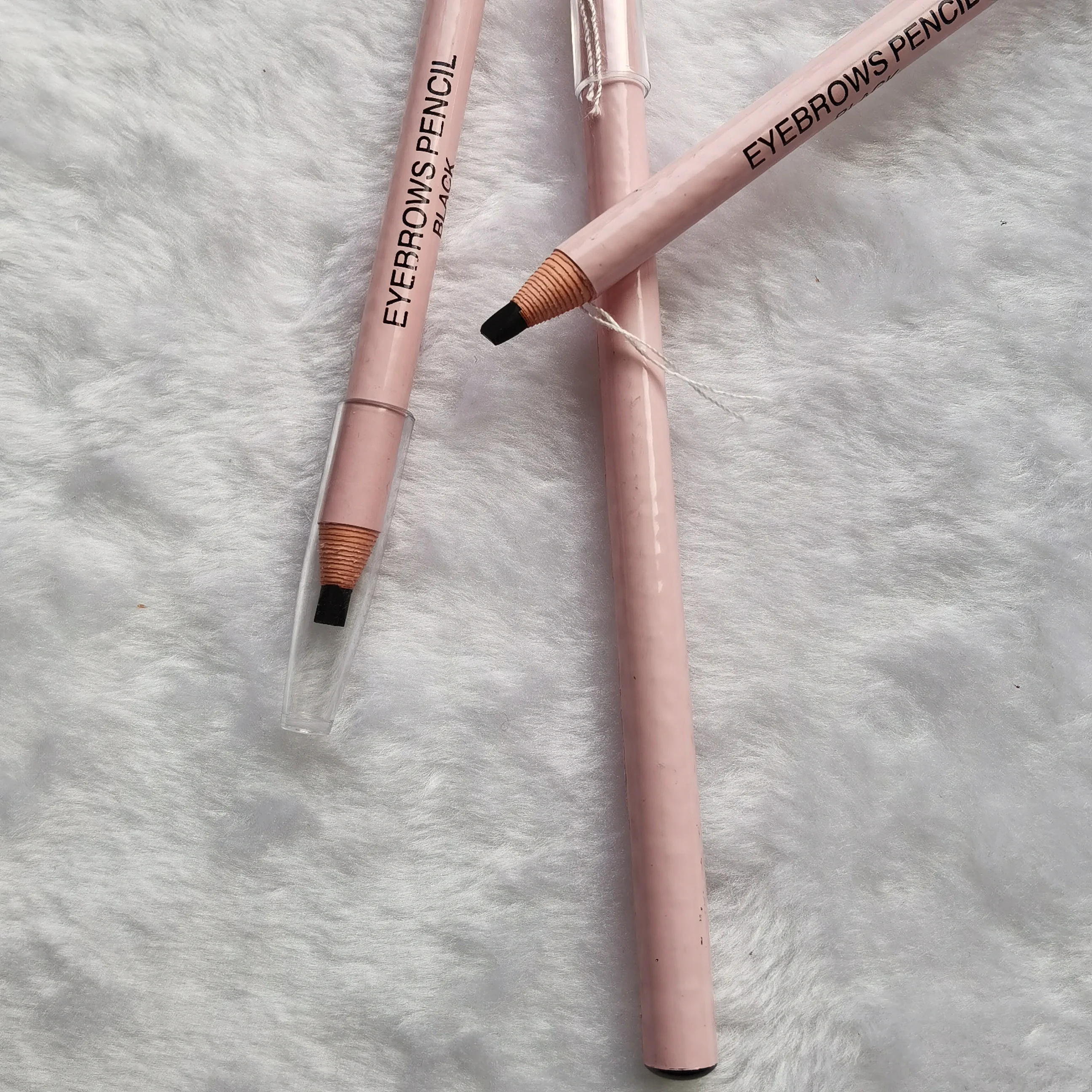 Private Label Pink Pull Line Eyebrow Pencil with 6 Color Options for Eyebrow Makeup Brow Pencil