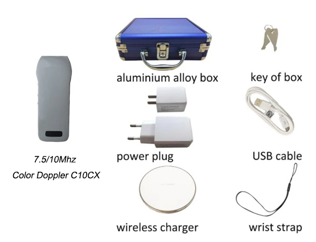 Konted gen4 pro medical ultrasound with linear probe for needle guide