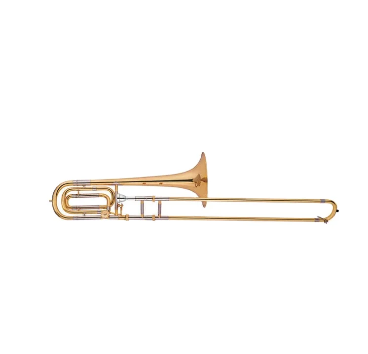 Hot Selling Classical Style Music Brass Instrument Gold Lacquer Alto BB Trombone
