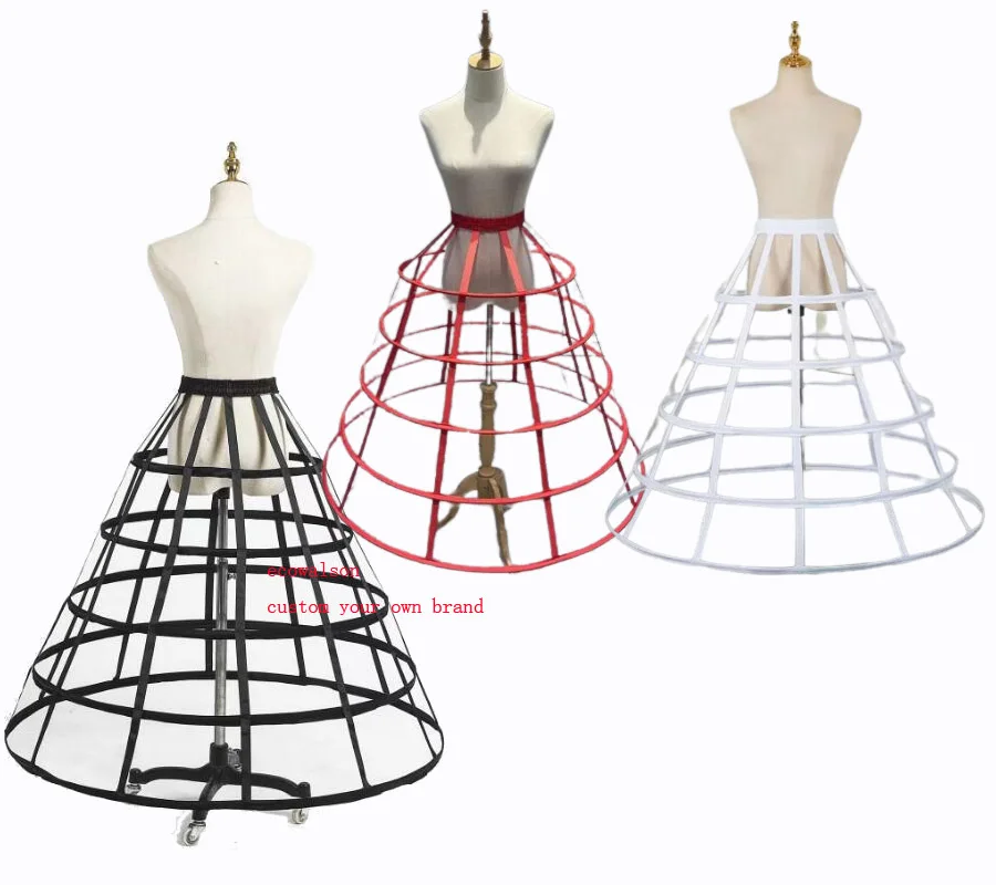 ecowalson  Womens Hollow Out Caged Bustle Victorian Petticoat Skirt Wedding Bridal Dress Cosplay Pannier Crinoline Underskirt
