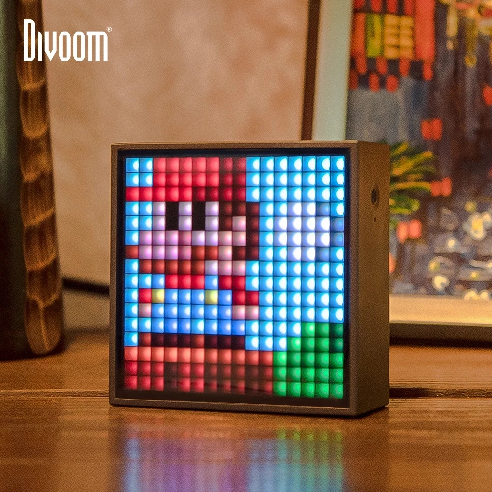 For Divoom Timebox Evo BT Portable Speaker with Clock Alarm Programmable LED Display for Pixel Art Creation Unique gift