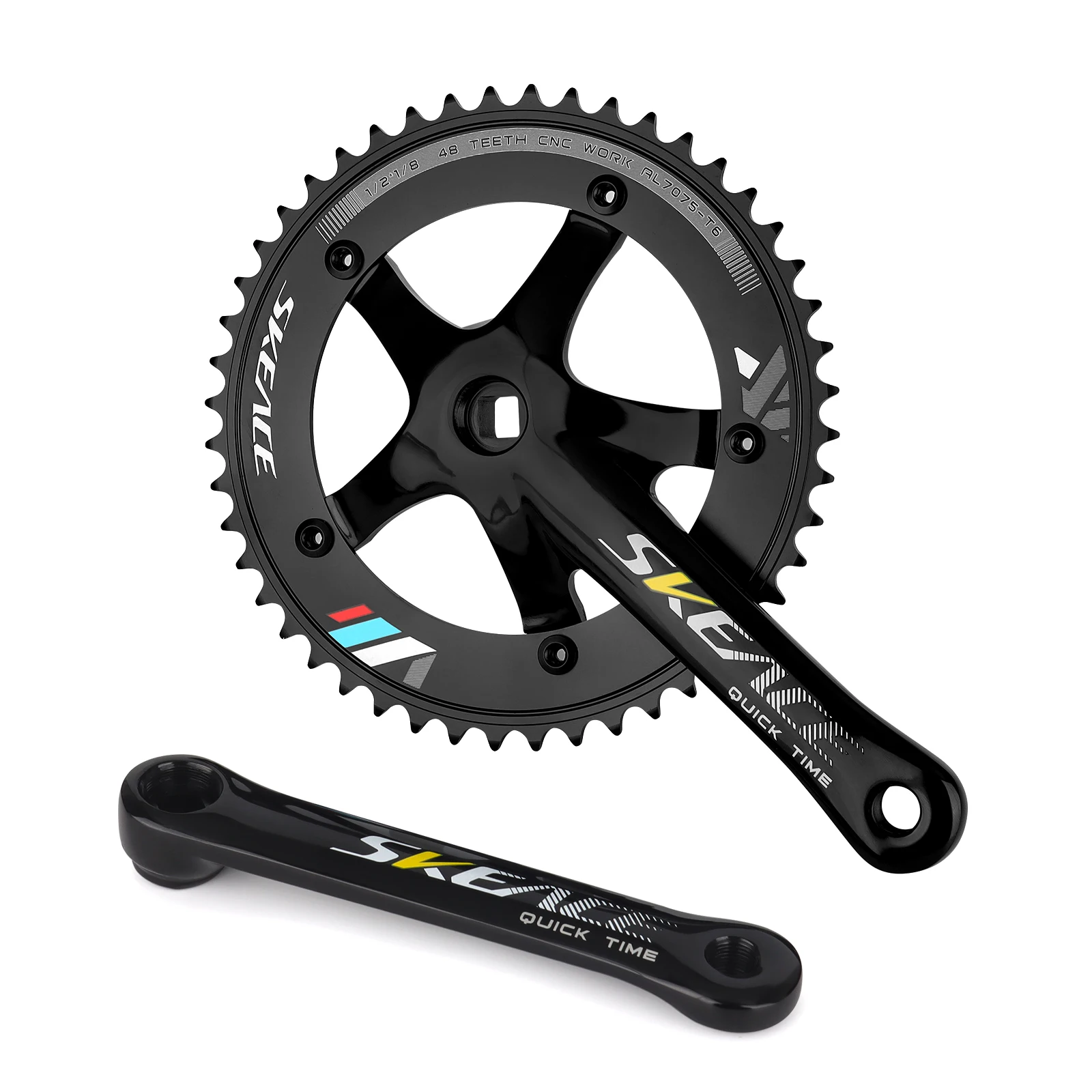 Whosale Bolany CNC Direct Mounted 34T/36T Hollow Chainwheel Left and Right Cranks Single Disc for BMX Moutain Bicycle Road Bike