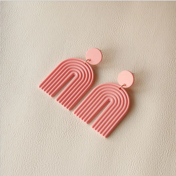 wholesale 2021 latest girls earrings fashion korean earrings acrylic dangle earrings for women