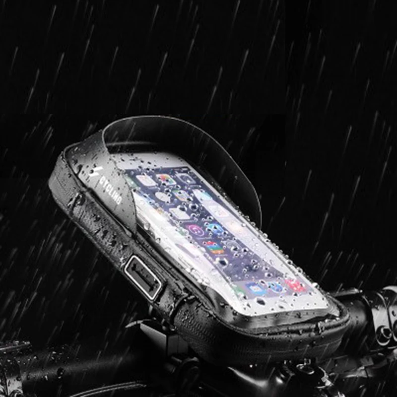 
Bike Front Frame Cycling Waterproof Top Mobile Phone Touch Screen Holder Bag 