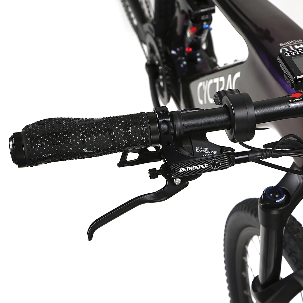 Full suspension E-MTB bike with carbon frame fit for Bafang M510/600 mid motor 250w500w48v15ah battery electric mountain bicycle