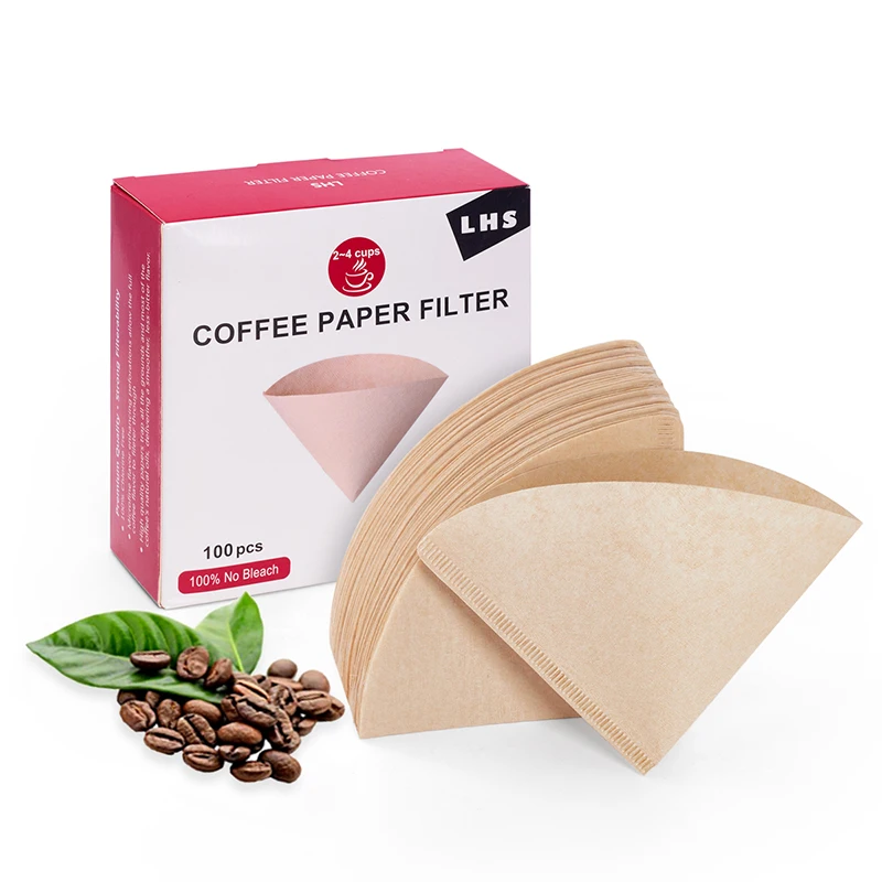 High Quality LHS 100pcs/Bag Paper Filter Original Coffee Filter Paper For Coffee