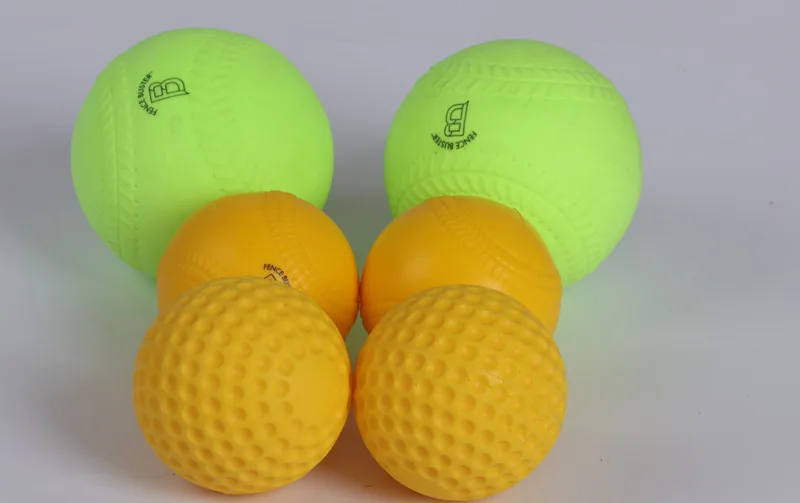 PowerAlley Seamed 60 MPH White Lite dimpled baseballs, Pitching Machine balls