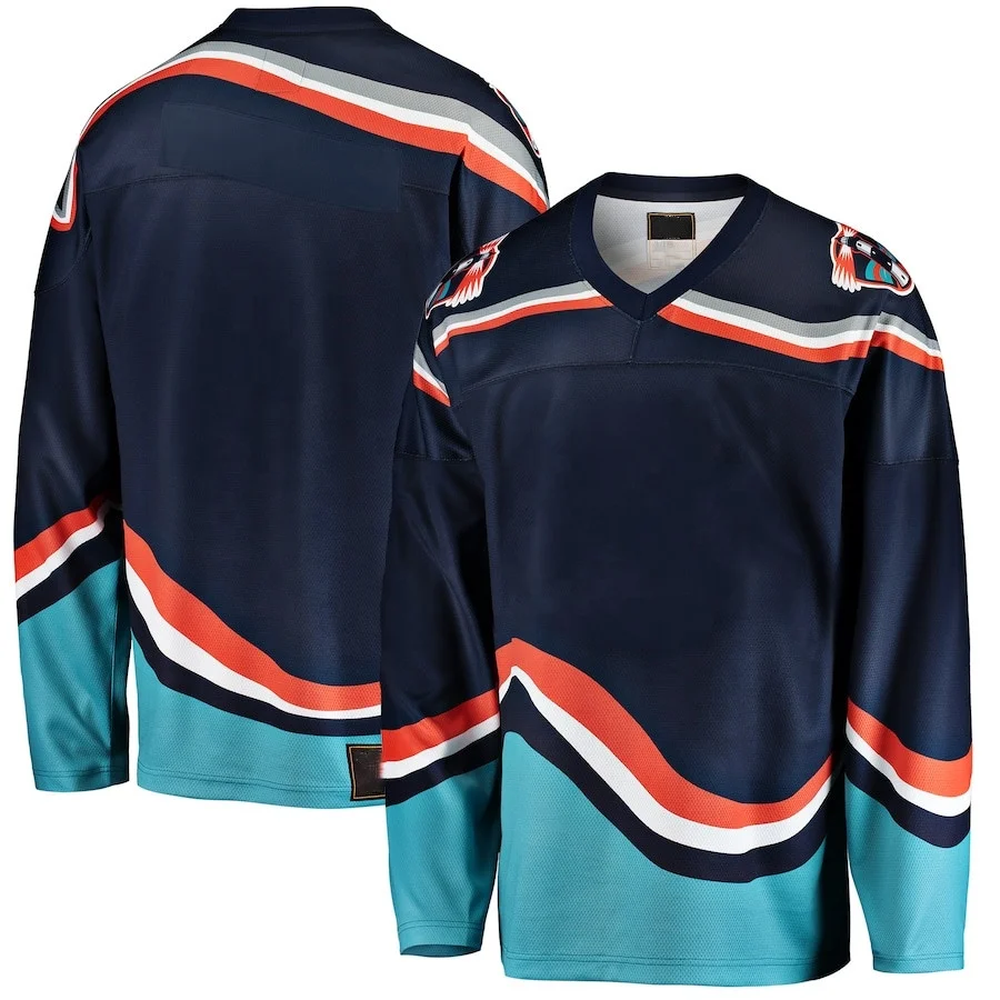 Custom any embroidery logo name number Size Men reversible Sublimated Ice Hockey wear adults design team hockey Jerseys uniform