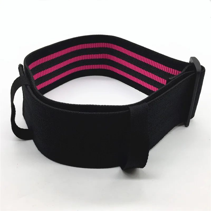 Free shipping online sale adjustable non slip pink strip hip band booty resistance band for hip and leg