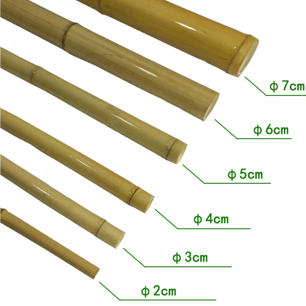 Decorative Building Large Dry Moso Natural Black Bamboo Cane