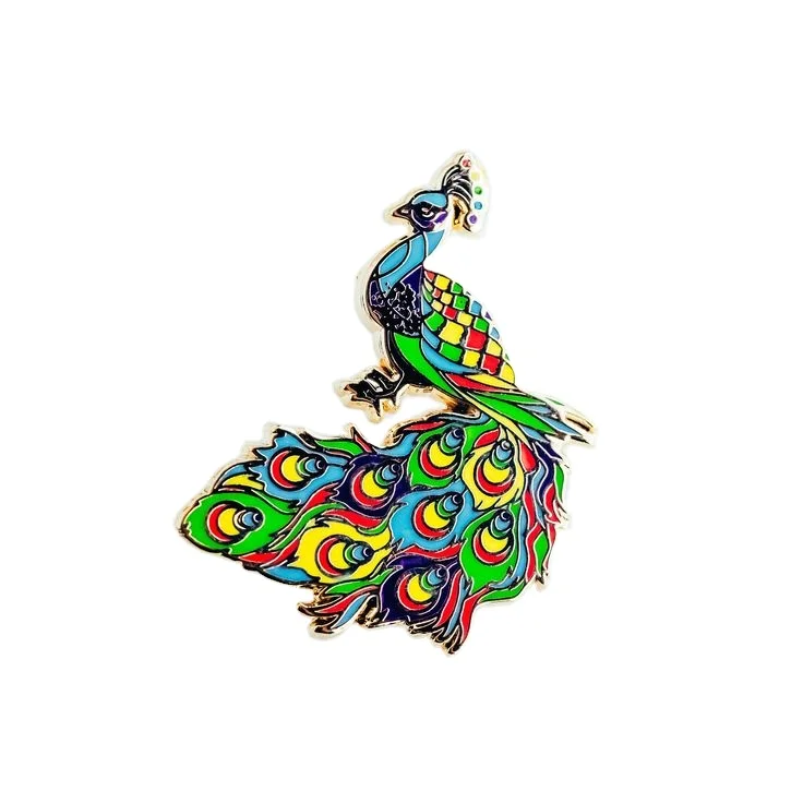 Cute Gold Metal Brooch No Minimum Western Cowboy Cat  Gift Animal Customize High Quality Custom Metal Lapel Pins for Clothes