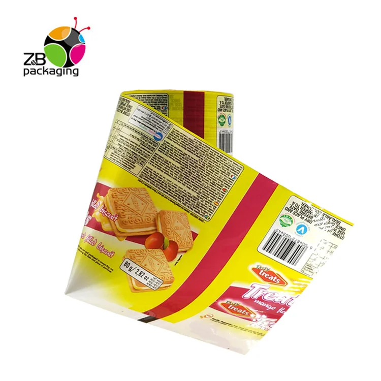 food candy snacks packaging film rolls Heat Sealable Printing Coffee Package Design Custom Snack Packaging Film Roll For Food