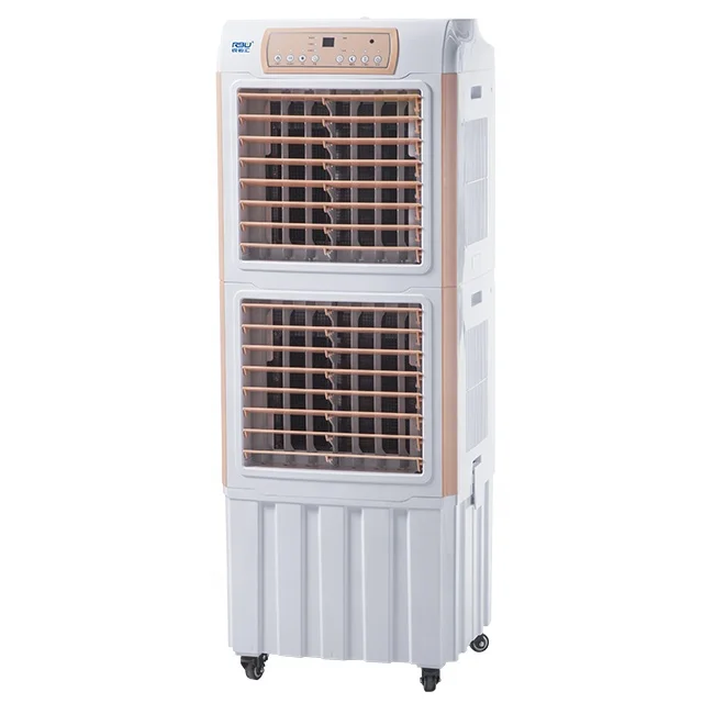 Three side air inlets low noise portable air conditioning evaporative air cooler with 45L large detachable water tank