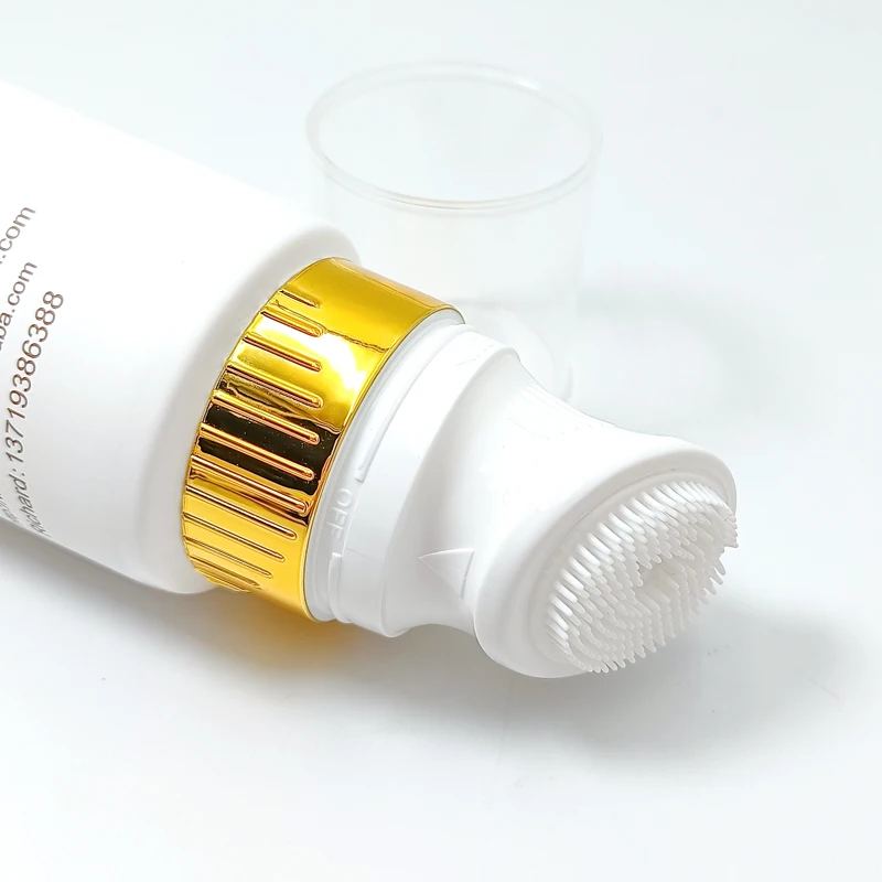 Cleanser Applicator Silicone Brush Plastic Soft Tube 50ml 100ml 150ml 200ml Skin-Cleaning Creative Facial Serum Container