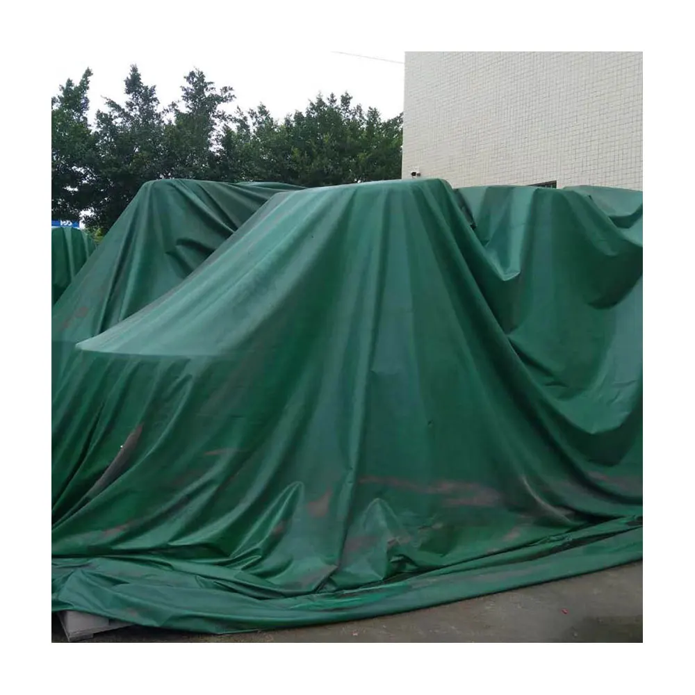 Green Cover Protective Manufacturer Sunscreen Waterproof Canvas Fabric Tarpaulins