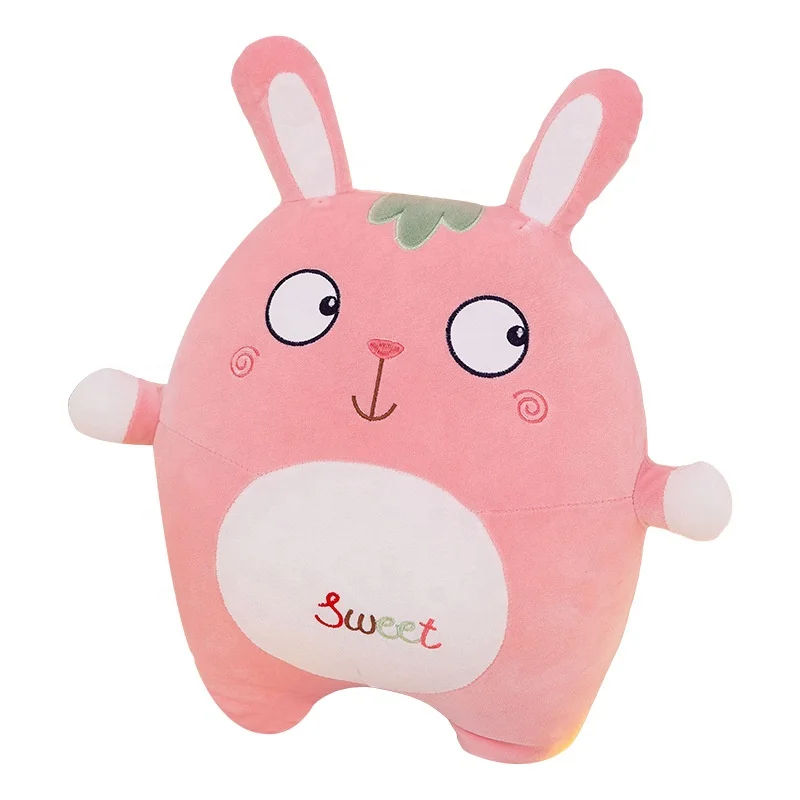 Custom Pink Soft Pillow Cushion Bunny Wholesale Valentine Gift Plush Doll Rabbit
