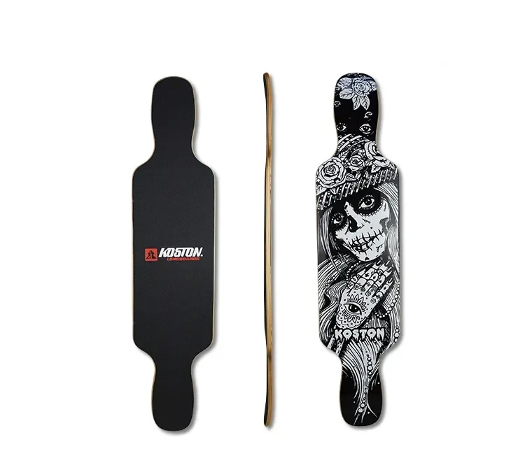 KOSTON pro carving custom 8ply Canadian maple longboard deck