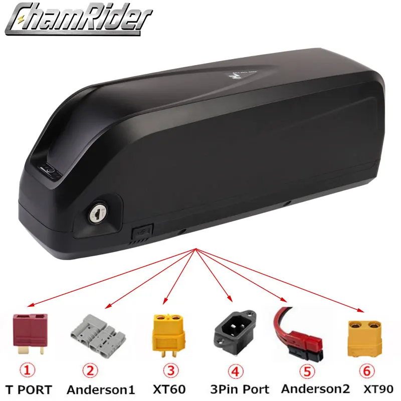  Оригинальный 48V аккумулятор 24AH батарея ebike Hailong Max 40A BMS 350W 500W 750W 1000W 1500W 21700 Cell BBS02 BBS03