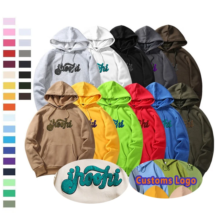 Custom Heavyweight Pullover Zipper Printing 100% Cotton Hoodie Zip Up Hoodie