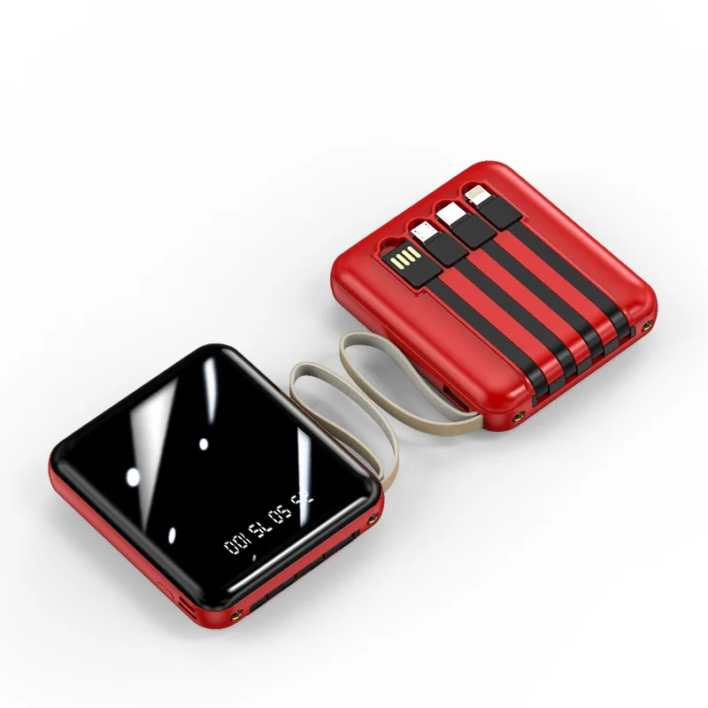 Outdoor Camping Hiking Climbing Running Casual Tours Portable 20000mAh Digital Display Power Bank with USB Charging Interface