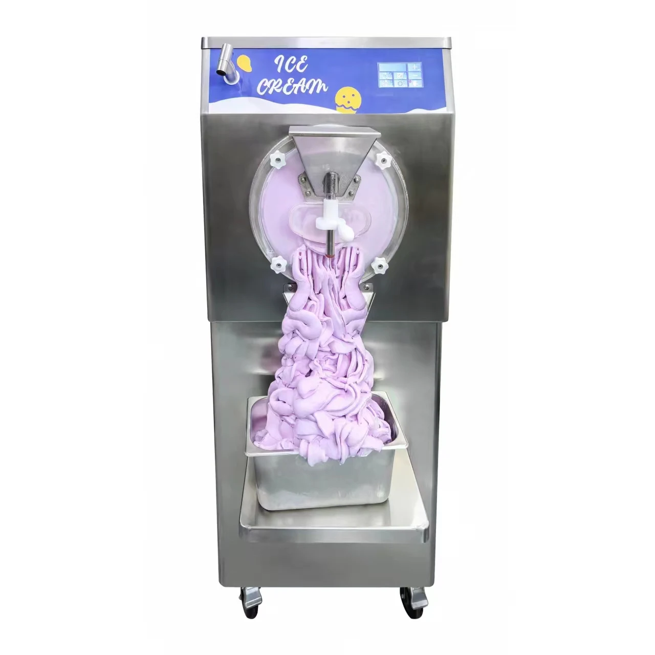 Big capacity 48-50 L/H, 28-32 L/H Italian batch freezer gelato Ice Cream Making machine 1.5 compressor hard ice cream machine