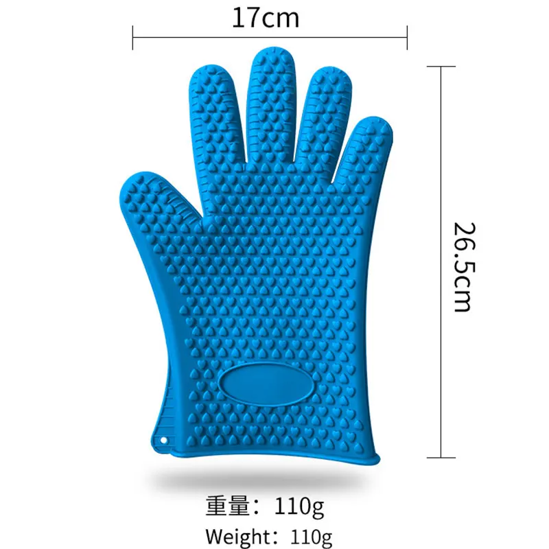 Wholesale silicone insulation gloves kitchen baking tools microwave oven oven heat-proof dishwashing gloves