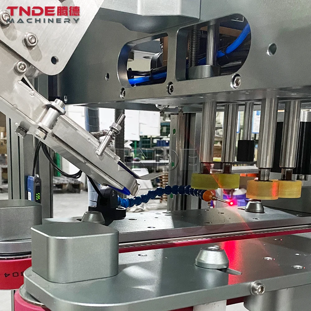 Automatic Four-head Glass Plastic Bottle Liquid Water Filling Machine Palm Fruit Oil Filling Capping Production Line