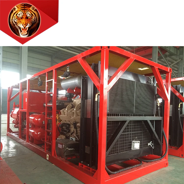 Плунжерный насос tigerrig QPA1000 с дизельным двигателем и коробкой передач