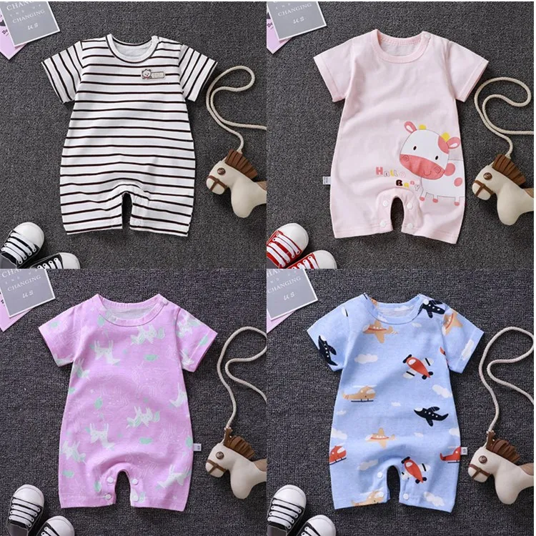  Short-sleeved baby rompers newborn