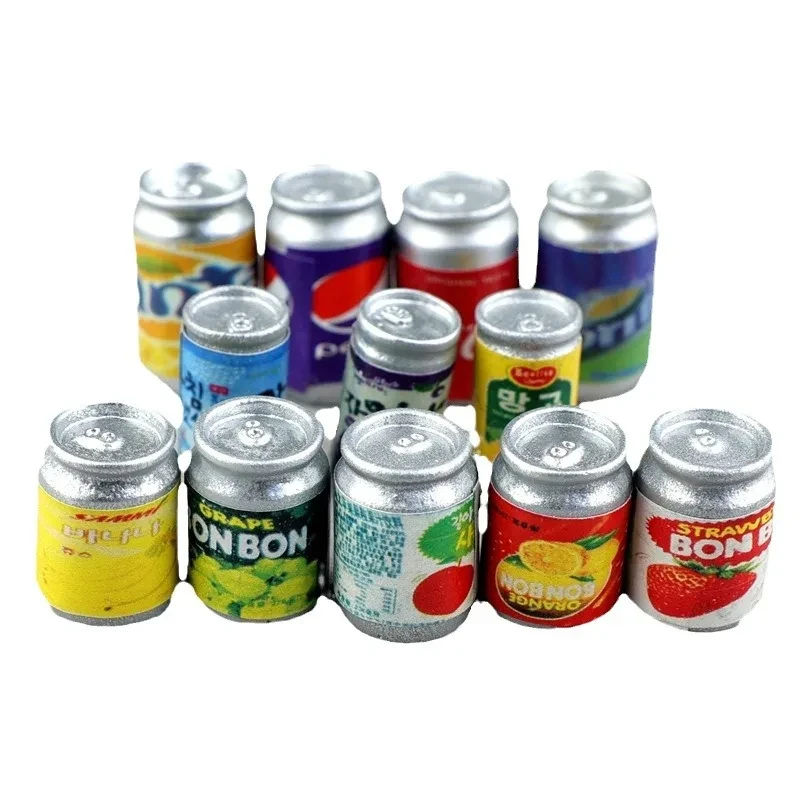 Mini Can Miniature Bottle Mini Food Play Resin Accessories Resin Crafts Resin Bottles For Decoration