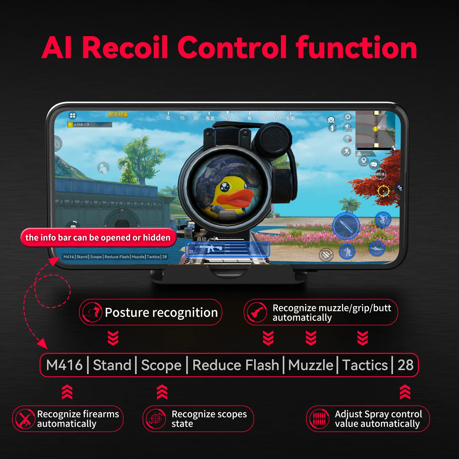 2024 New for  Android wireless bt connection usb adapter Keyboard Mouse sets For pubg Game