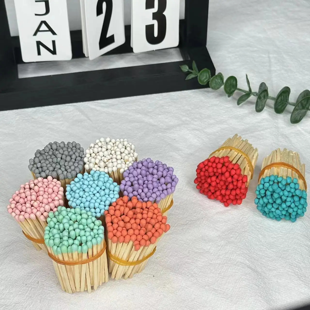 INS Style Colored Candles Cigarette Matches Bulk Safety Matches Manufacturers Directly Sell Cheap Price Cigar Matches