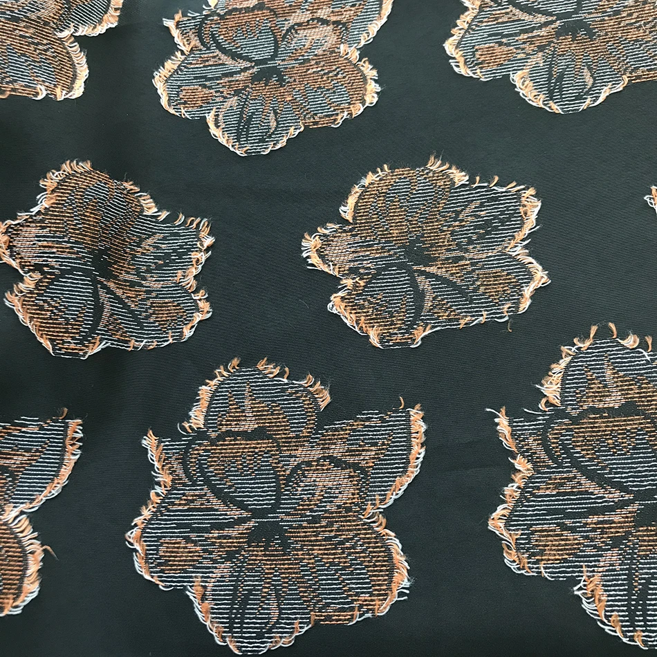 Worth buying japan soft cut jacquard multi color clothes fabric