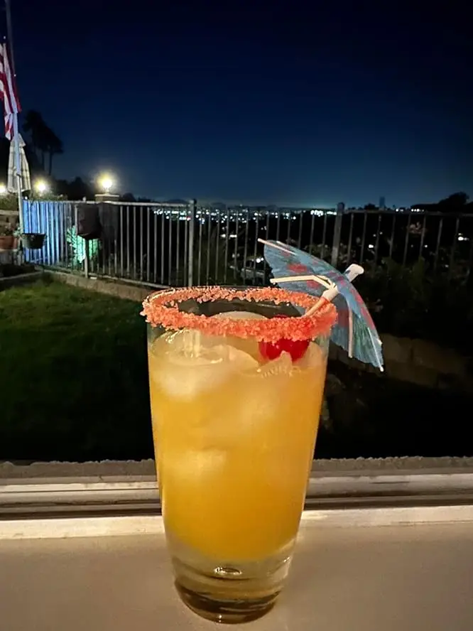 3 Tier Wood Bar Glass Margarita Salt Rimmer with Lid and 6 Sponges for Cocktails