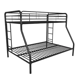 Wholesale dormitory furniture detachable metal iron double bunk bed modern Heavy Duty Steel Metal Double Loft Bed Bunk Bed