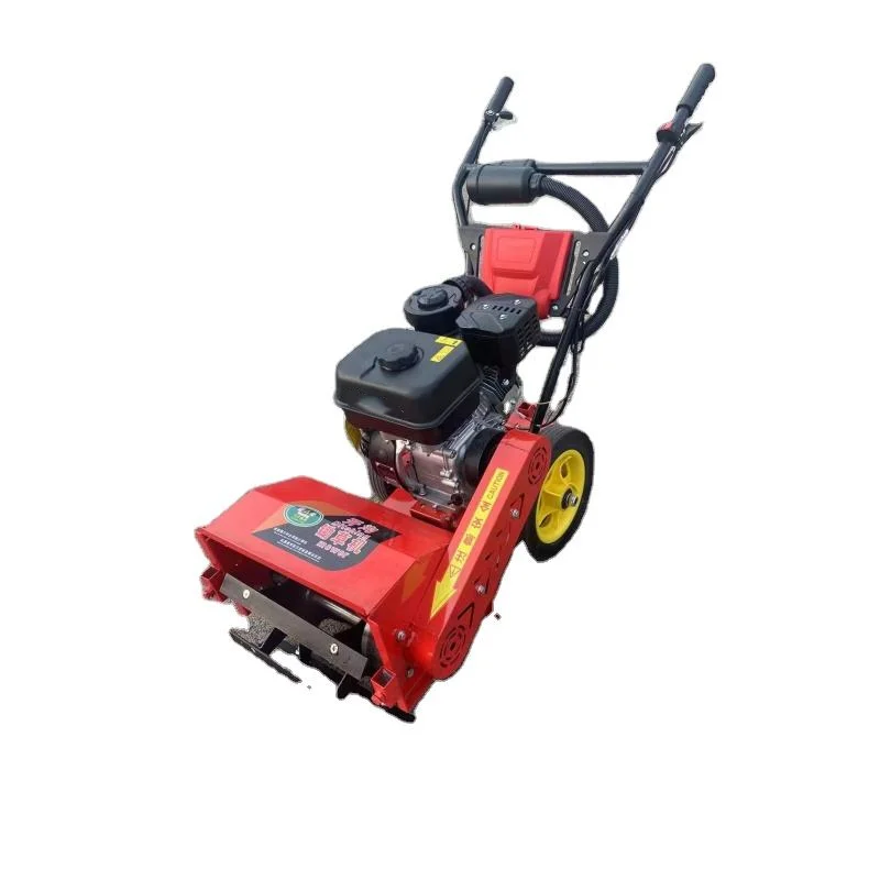 Hand push gasoline plow rotary 4 stroke mower loose hoe trench tiller Weeder