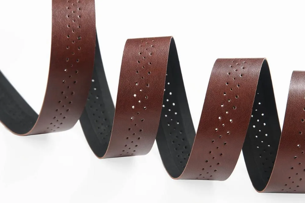 New Retro bicycle Road Bike Sports Cork Handlebar Tape+ 2 Bar plug (Retro Brown) there are holes