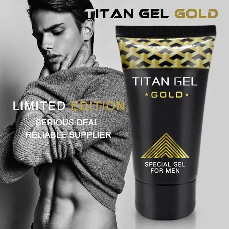 Original White tube Titan Gel Gold Russian cream