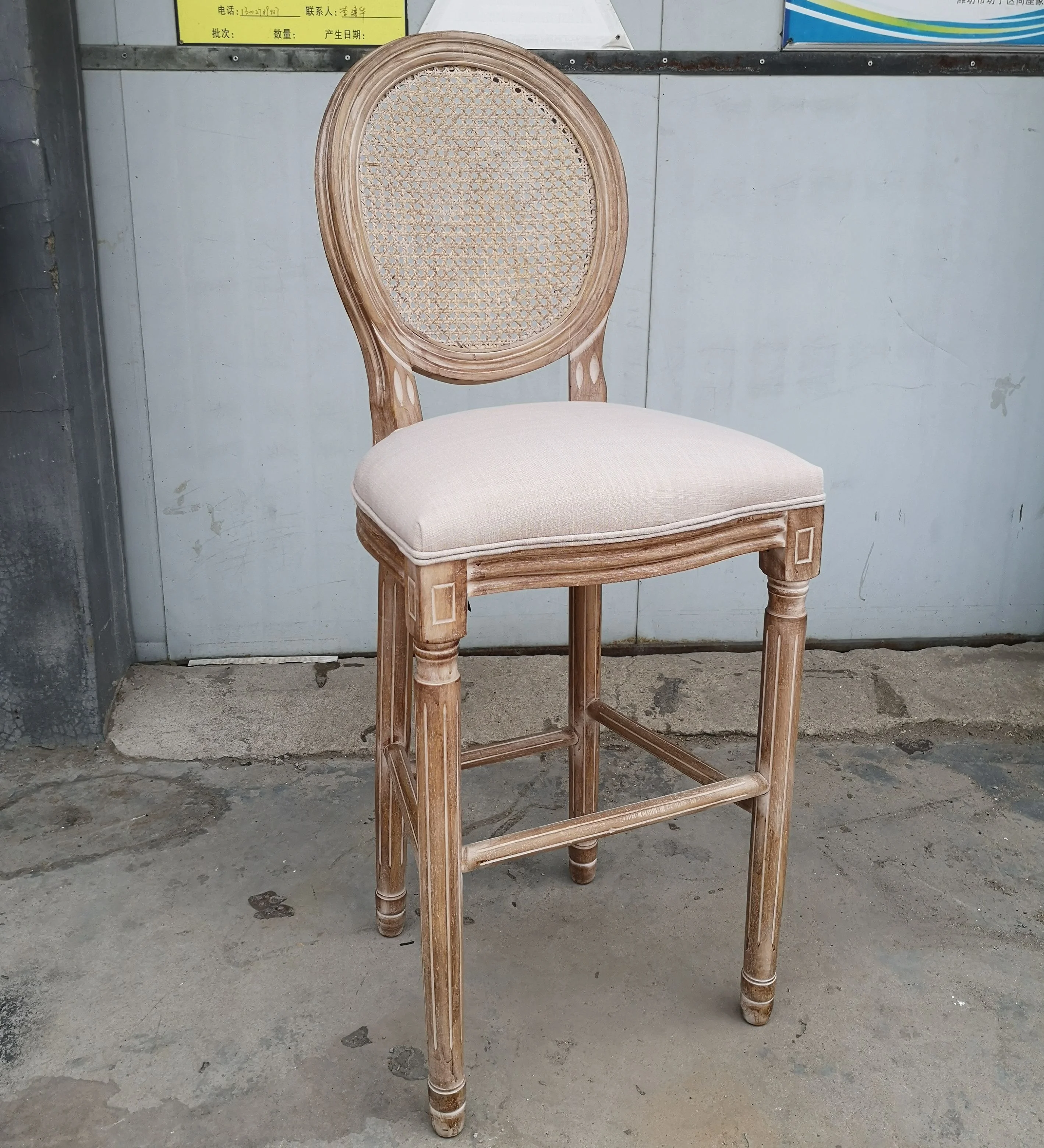 French Provincial Vintage Furniture Antique Banquet Rattan Cane Back Louis Event Wedding Chair