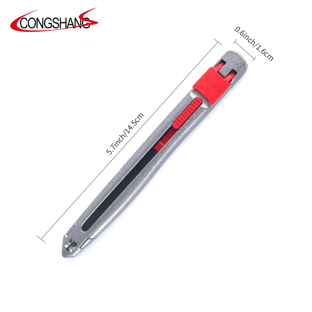 High Grade zinc alloy heavy duty cutter knife 9mm utility knife