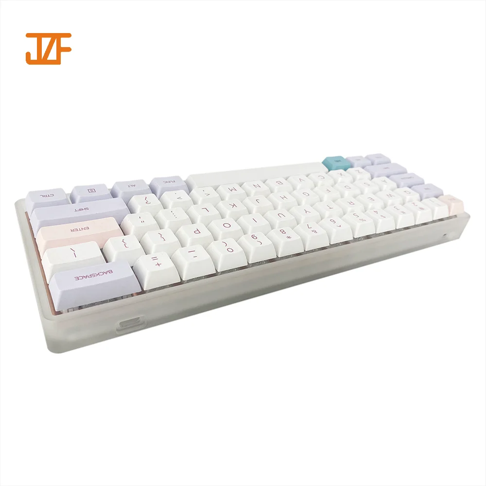 Gateron Red Brown Switch Mini Portable Macaron Typewriter Doubleshot Custom Wireless 60% Mechanical Gaming Keyboard