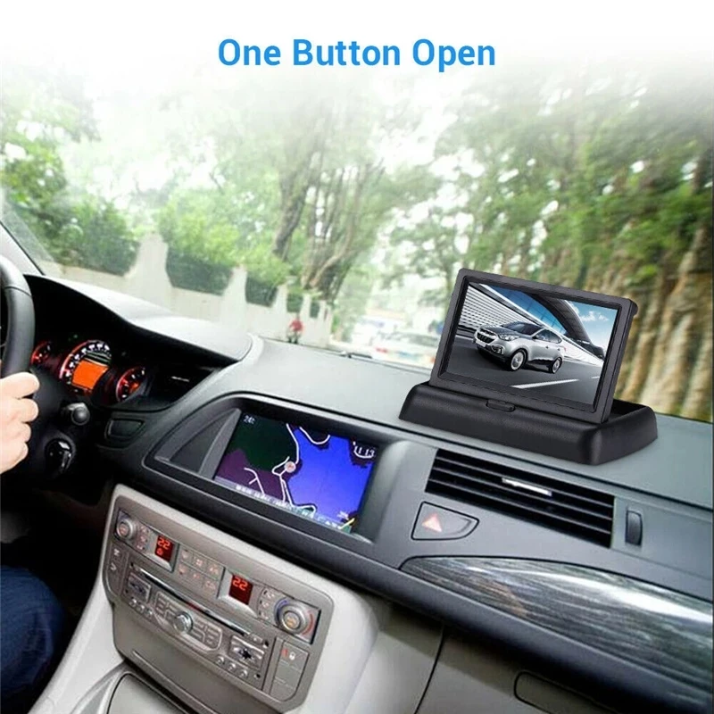 
4.3inch Car Monitors TFT LCD Car Rear View monitor Display Parking Rearview System For Backup Reverse Camera Support DVD 