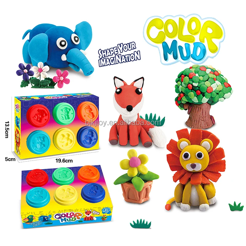 Wholesale Play Dough Kit For Kids Clay Play Dough 5 Years And Up With 6 Colors Of Easy To Build Diy Craft Set