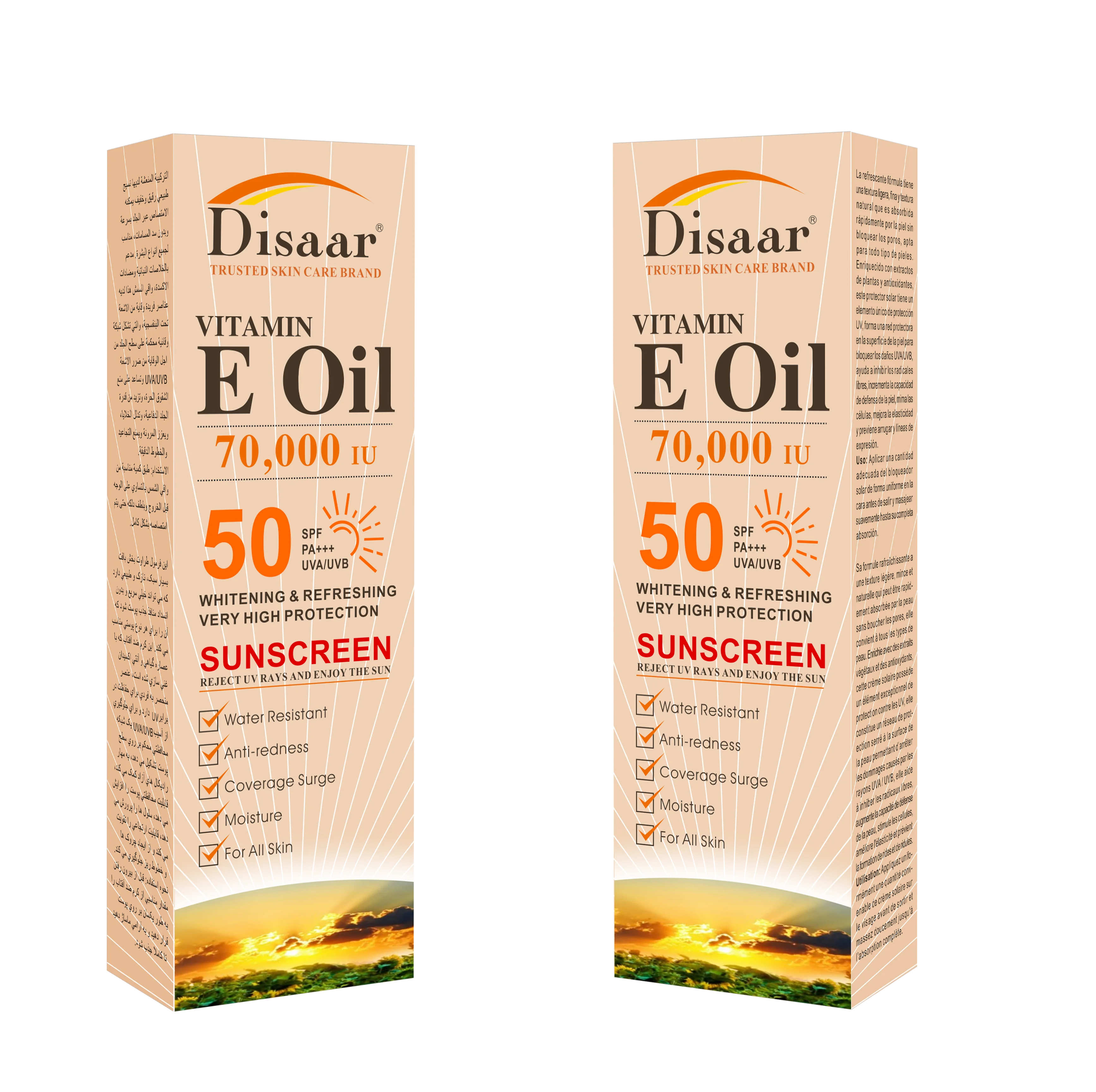 Healthy Natural Vitamin E Best and Coverage Moisturizer SPF 50 Organic screen For All