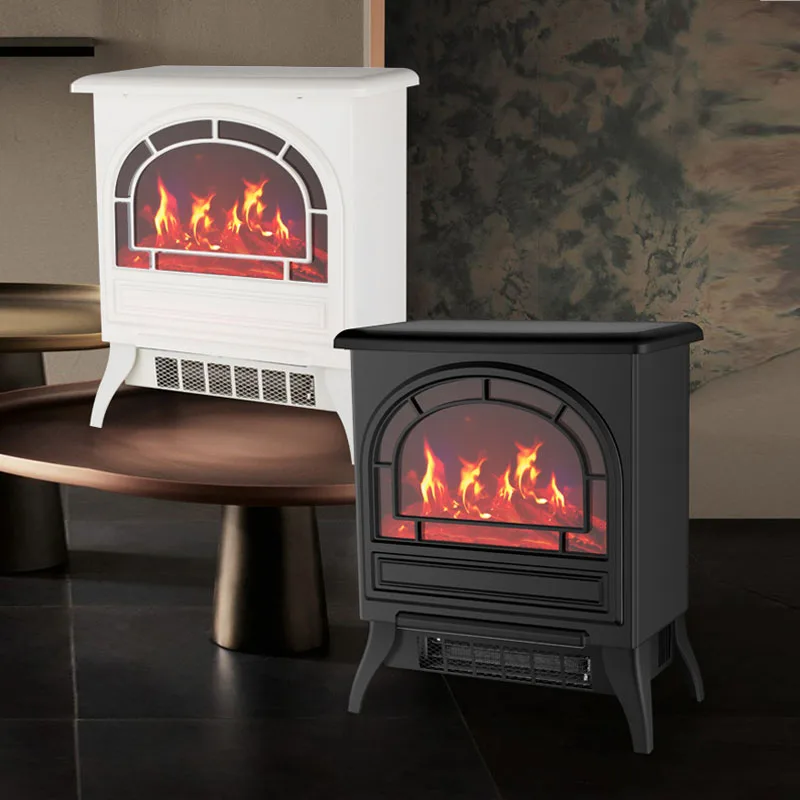 1800W Remote Control Small Space Flame Fireplace Fan Heater 3D Electric Fireplace