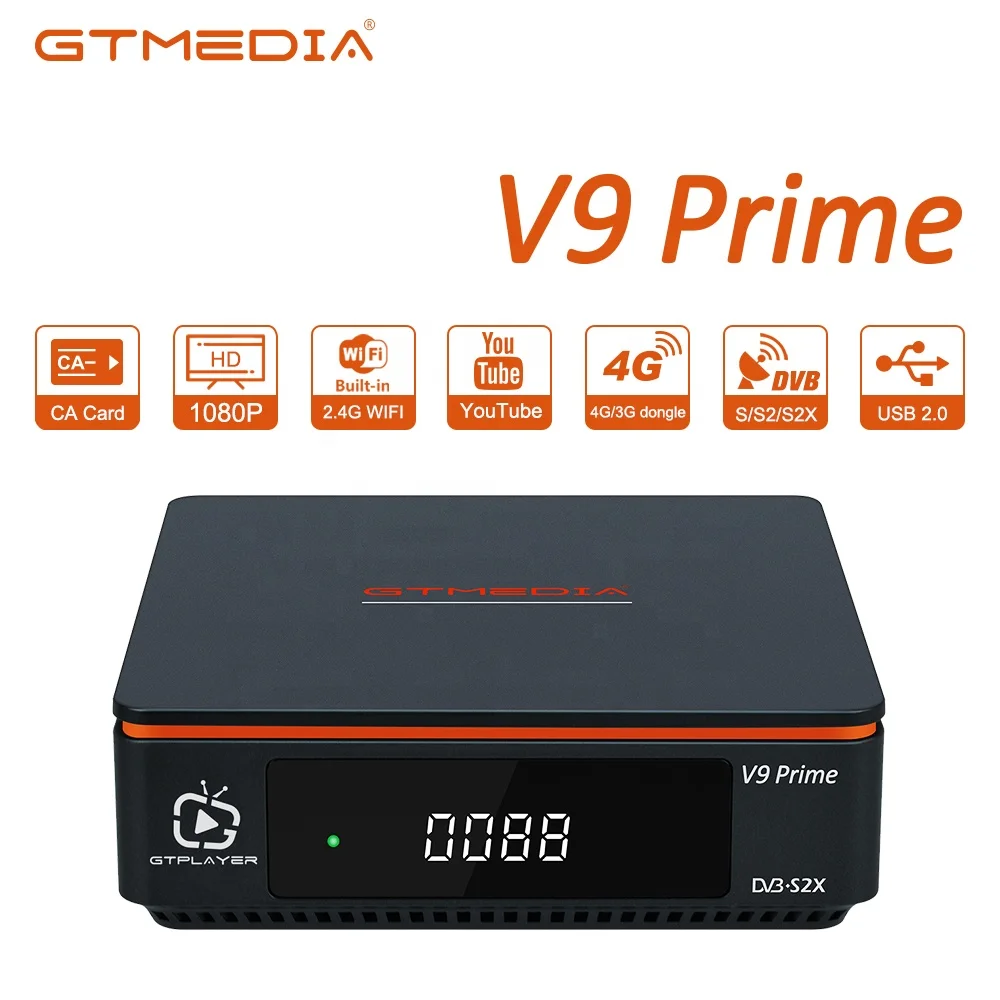Hot Sell V9 Prime 10bit HEVC H.265 FHD Satellite DVB S S2 IPTV 4K DVB-T2 Set Top Box