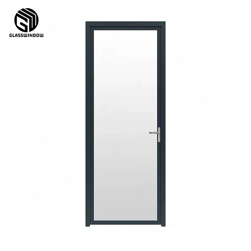 Professional Manufacturer  Doors Aluminum Frame Glass Bathroom Door For House