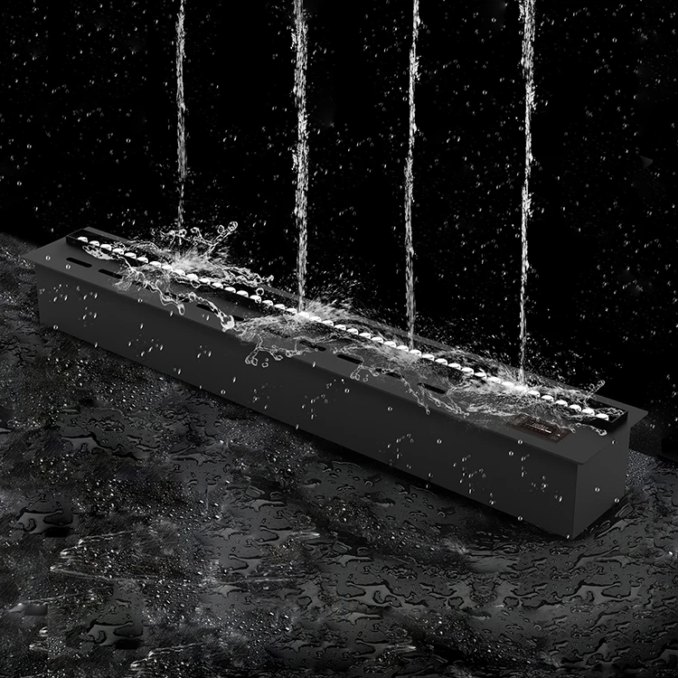 Wet-proof Led Flame Decor Outdoor Backyard Garden 1500MM Water Resistant Background Decoration Humidifier Electric Fireplace