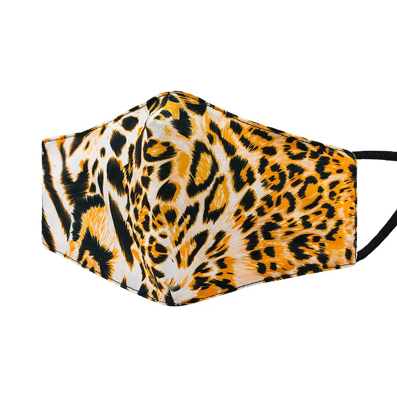 
leopard pattern cotton maskes with filter Wholesale fashion 3d fashion maskes 3 Ply Dust Face maskes reusable 