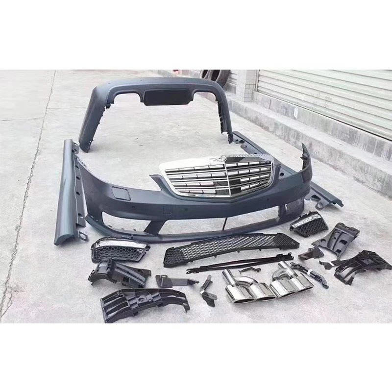 Автомобильные аксессуары включают в себя pp abs материал решетка Передняя/задний бампер обновления bodykits для Mercedes-Benz S-CLASS W221